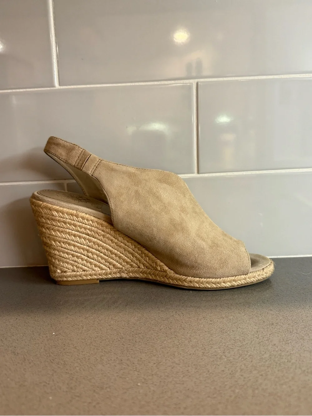 Vince Camuto tan suede